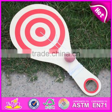 2016 Interesting kids wooden beach racket with ball W01A139