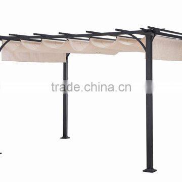 Patio Garden 10x10 Feet Grape Trellis Waterproof Metal Pergola photo-2