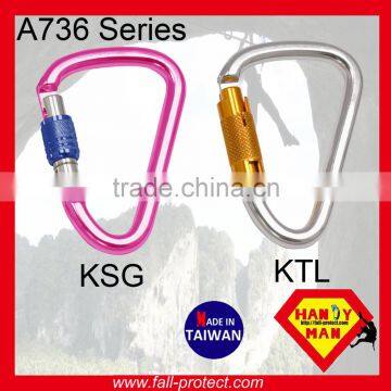 25KN Big Gate Open Mountain Climbing Aluminum Carabiner With HMS Type photo-5