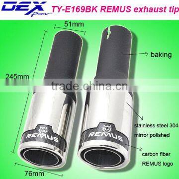 high quality automotive part stainless steel 304 and carbon fiber universal exhaust tip