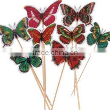 MM6065 plastic butterfly picks for party