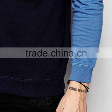 Contrast Sleeve Sweat Shirt photo-5