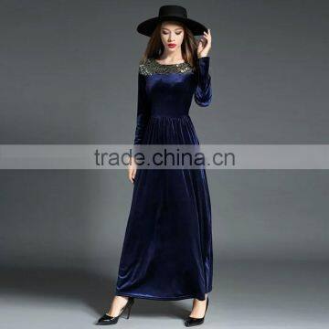 2017 Custom High Quality Elegant Long Evening Ladies Dress photo-3
