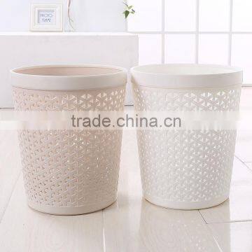 Colorful Eco-friendly Ratten Trash Can Round Plastic Waste Bin photo-2