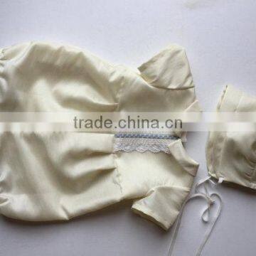 2017 Newborn Satin Baby Girls Bubble Romper With Hat photo-4