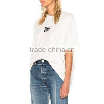 NE Norboe New Style Fashion Unisex Letter Printed Casual Tops Hip Hop Round Neck Oversize T-shirt photo-3