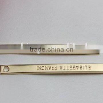 Fashion Zinc Alloy Gold Words Engraved Garment Accessories for Shoes&bags