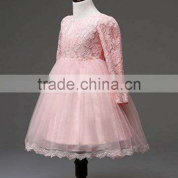 MGOO Boutique Clothing Korea Sryle Lace Dress For Girl White And Pink 2-9 Years Old Dresses Infant MGT004 photo-3