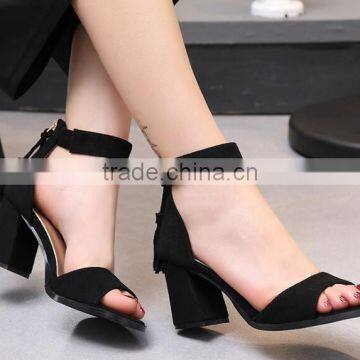 Wholesle Women Sandals Latest High Heel Ladies Tassel Shoes photo-3