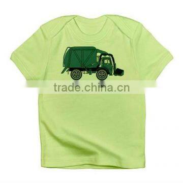 Truck Printed Enevelop Neck Babies T Shirt