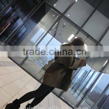 2016 Fashion Winter Women Double-sided Woolen Coat in the Long Section of the Real Fox Fur Lining Fur Hooded Fur Coat photo-6