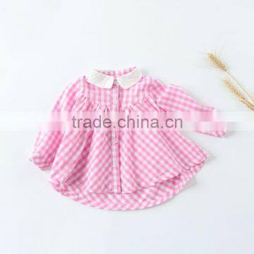 S33572W 2017 Girls Blouses & Shirts Cotton Plaids Floral Prints Blouse photo-5