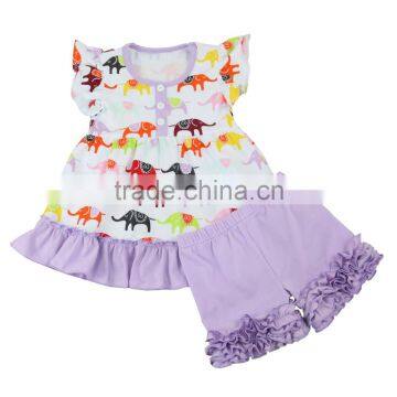 Baby Girls Cotton Ruffle Outfits Owl Dress Kids Boutique Outfit Toddler Girl Clothes photo-2