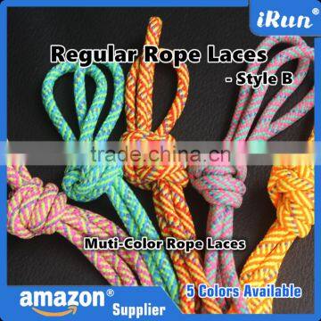 Regular Yeezy Rope Muti-Colored Shoes Boots Laces - Customized Runners Rope Laces With Plastic Tips - 5 Existing Colors photo-6
