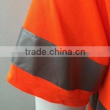 Hot Sale Mens Fluorescent hi Vis Protective Reflective Custom 3M Tape Safety Polo Shirt photo-6