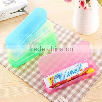 Hot Sale Modern Design Portable Candy Colors Hygienic Travel Camping Toothpaste Toothbrush Holder Protect Case Storage Bo