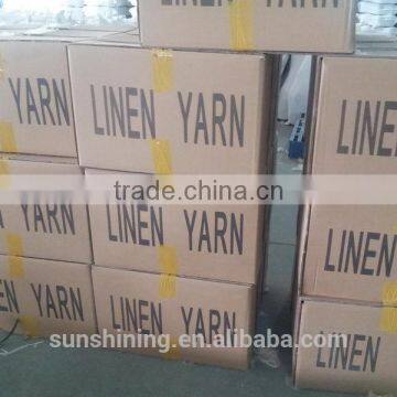 100% Natural Linen Yarn Flax Yarn 16NM Raw, Semi-bleached, Short Fiber, Long Fiber Wet Spun, Dyr Spun photo-3