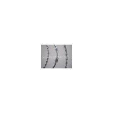 Stainless Steel Concertina Razor Barbed Wire , Welded Wire Fabric For Frontier