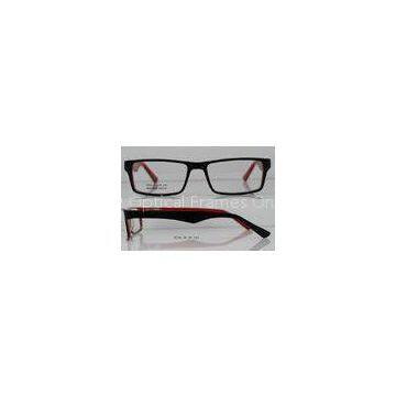 Grey / Black Square Acetate Optical Spectacles Frames For Men In Fashion