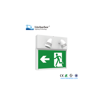Running Man LED Emergency Exit Sign Combo Light