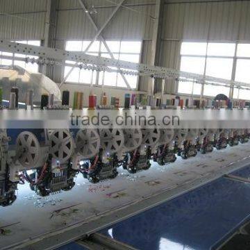 fushun 12heads double sequins and flat computerized embroidery machine