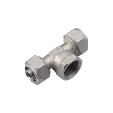 Brass Compression Fitting Female Tee