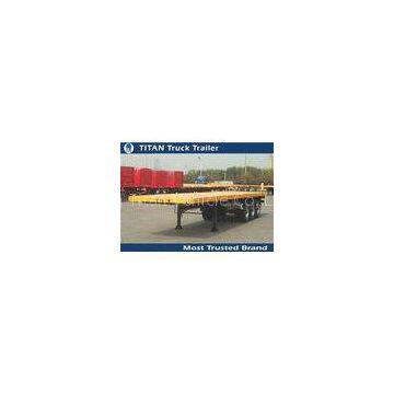 Custom 3 bpw axles 40 foot Flatbed Semi Trailer with 385 / 65 R 22.5 tires