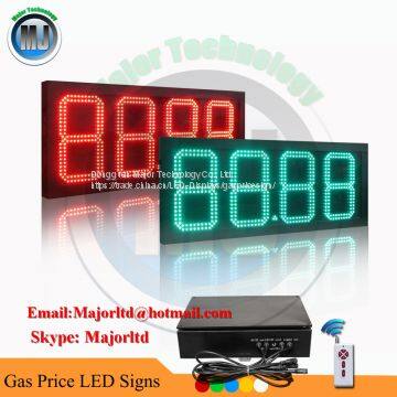 Double Side Remote 10 Inch LCD Remote Control LED Diesel Price Sign for Gas Station