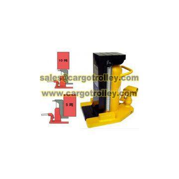 Heavy duty toe jacks price list