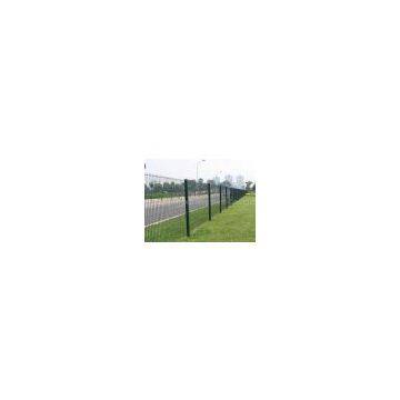 PVC coated wire mesh fence system