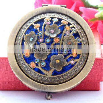 Cosmetic Makeup Hand Mirror,Pop Design Double Compact Magnifying Purse Mirror