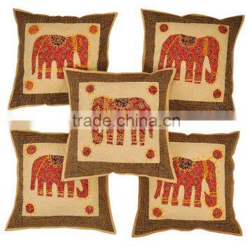 Indian Patch Handmade Cushion Covers From Jaipuri Bandhej