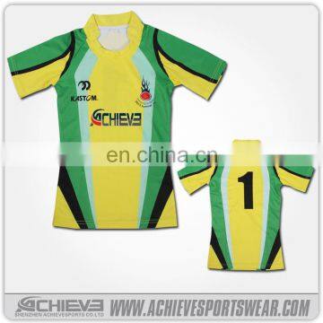 wholesale custom hot selling brazil rugby jersey