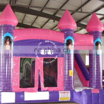 Princess bouncing castle with slide inflatable combo games