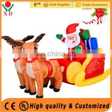 2017 Hot Sale Inflatable Western Christmas Led Christmas Light Snowman Chrismas Decoration