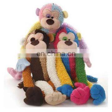 2016 mascot toy popular plush toys 55cm size long colorful monkey