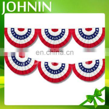 Professional customized cheap price decorative American flag bunting