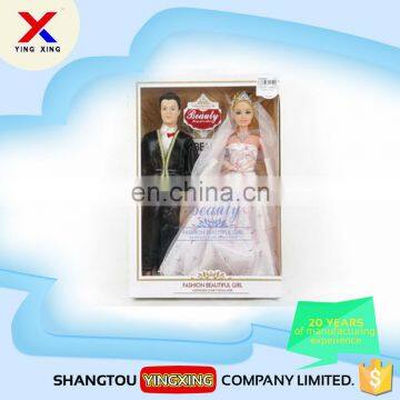 11.5inch lovely wedding dress couple doll