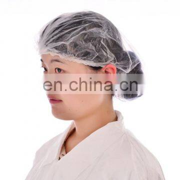 Disposable Beauty Plastic PE Clip Shower Cap for Spa