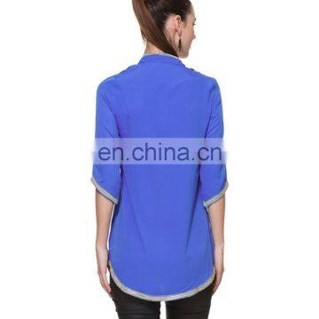 2015 Fashion Sexy One Pieces Jess Mixed Lace Deep V Midi Club Party Dress Cobalt Blue High Low Top With Lace Detailing photo-3