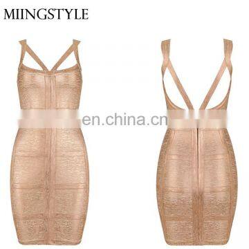 Sexy Fashion Summer bodycon Sleeveless straps Party Evening Cocktail bandage Short Mini Dress