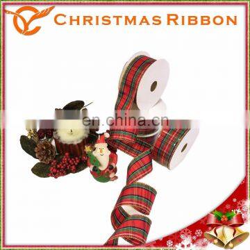 10 Yards 1.5 Inch Red and Green Plaid Christmas Ribbon Available photo-4