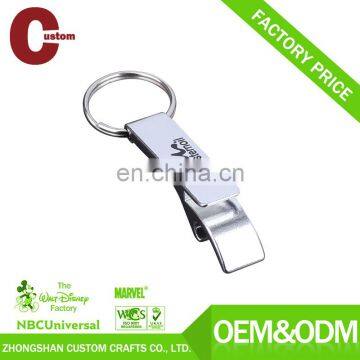 Custom easy bottle opener keyring 3d pvc keychain