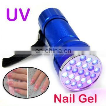 21 LED Flashlight UV Light Pets Urine Stains Detector Ultraviolet Blacklight