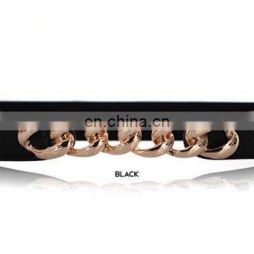 BT0639 Fashion Candy Color PU Leather Alloy Buckle Graceful Women Belt for Dress Cheap Dress Belts photo-5