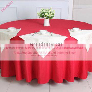 Wholesale Round Plain Polyester Wedding Table Cloth photo-2