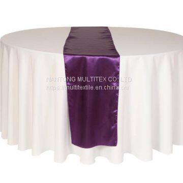 satin table runner for wedding and banquet