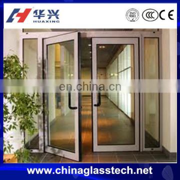 Energy saving swing clear float glass vintage interior door