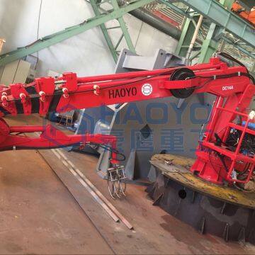 HAOYO Marine Crane Offshore Hydraulic Telescopic Arm Marine Cranes for Sale With BV CCS CE ABS Certification