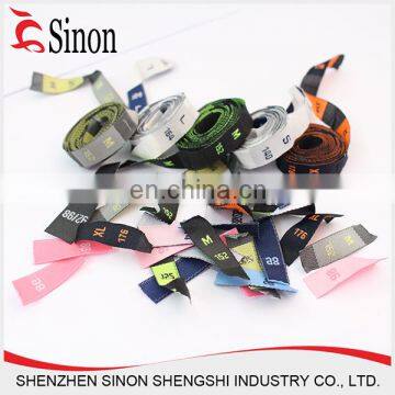 oem factory custom logo double sided woven labels for clothing